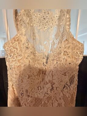 Like New! City Studio Peach Lace Detail Dress